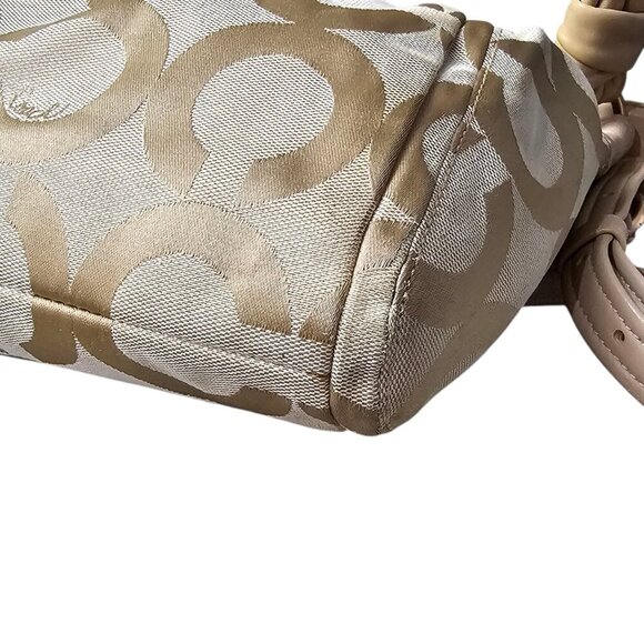 Coach Vintage Parker Op Art Canvas Leather Hobo Hippie Shoulder Bag COA - Picture 12 of 16